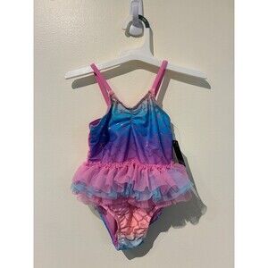 NWT Okie Dokie Rainbow Mermaid One-Piece Swimsuit - 2T